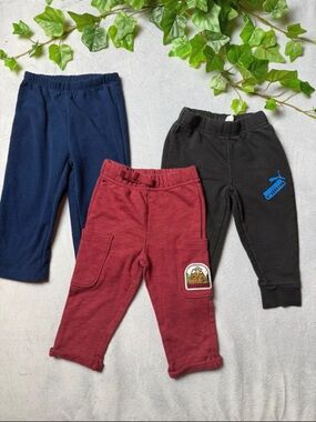 Garanimals Navy, Black & Burgundy Kids Sweatpants Set